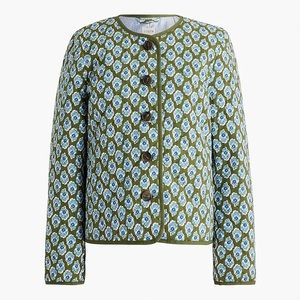 J. Crew Block Print Jacket